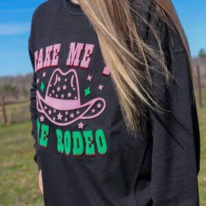 Take Me to the Rodeo Embroidery long sleeve tee
